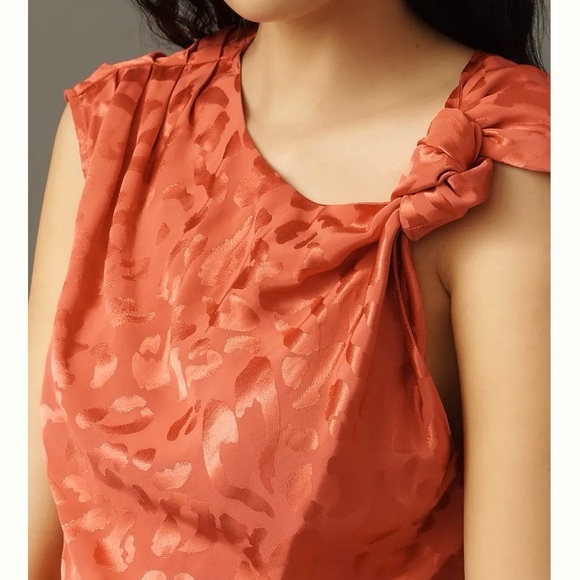 Farm Rio x Anthropologie Printed Asymmetric Tank Size M Medium MSRP 148$+ - Picture 3 of 9